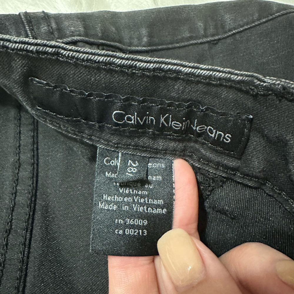 CALVIN KLEIN JEANS BLACK LEGGING JEAN WOMEN’S SIZE 28/6 EXCELLENT CONDITION - Picture 9 of 13